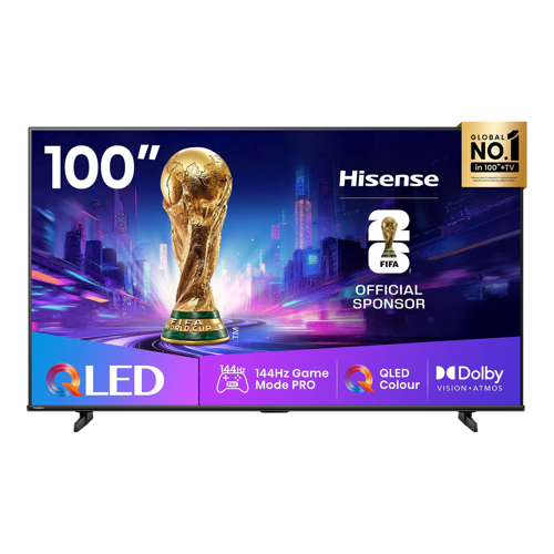 Hisense 100Q7Q | 100″ LED 144Hz VRR QLED Gaming TV Hisense 100Q7Q | 100″ LED 144Hz VRR QLED Gaming TV